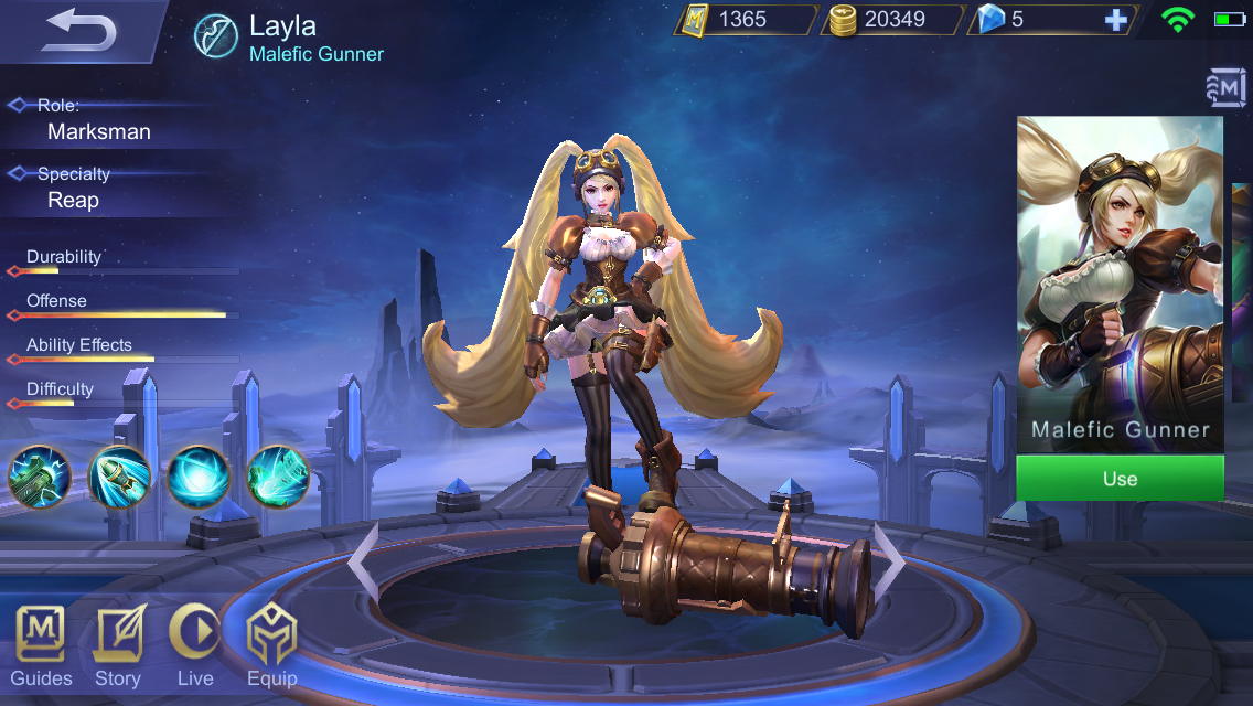 Layla, Hero Marksman Mobile Legends