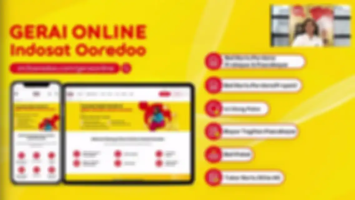Persentasi Reinald Agustian tentang layanan Gerai Online Indosat Ooredoo