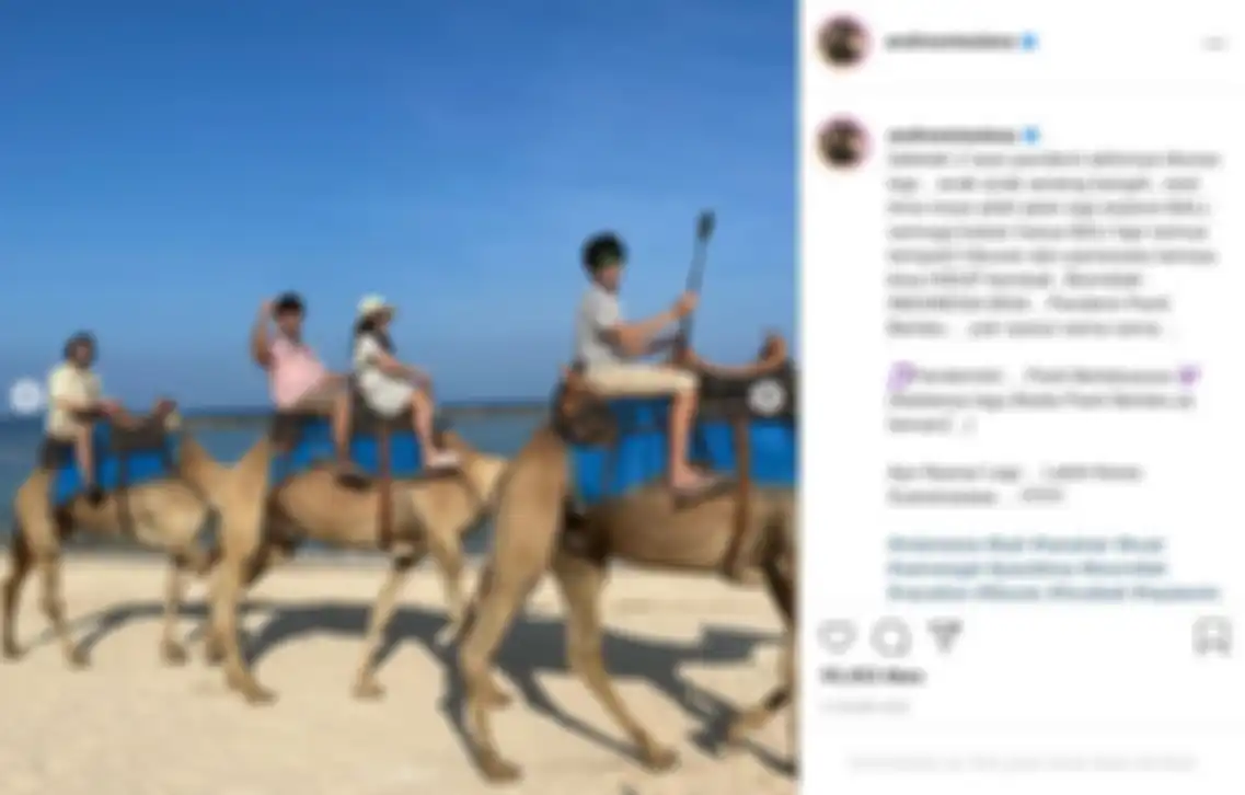 Andre Taulany boyong anak istri plesiran ke Bali