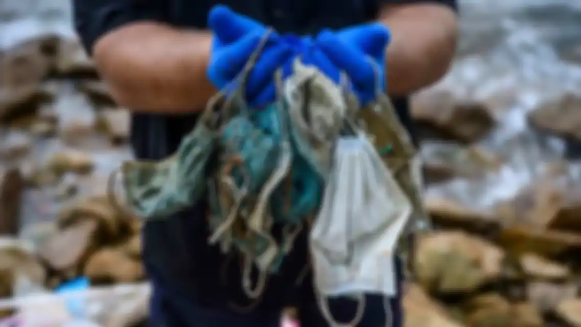 Limbah masker sekali pakai yang mengancam habitat hewan