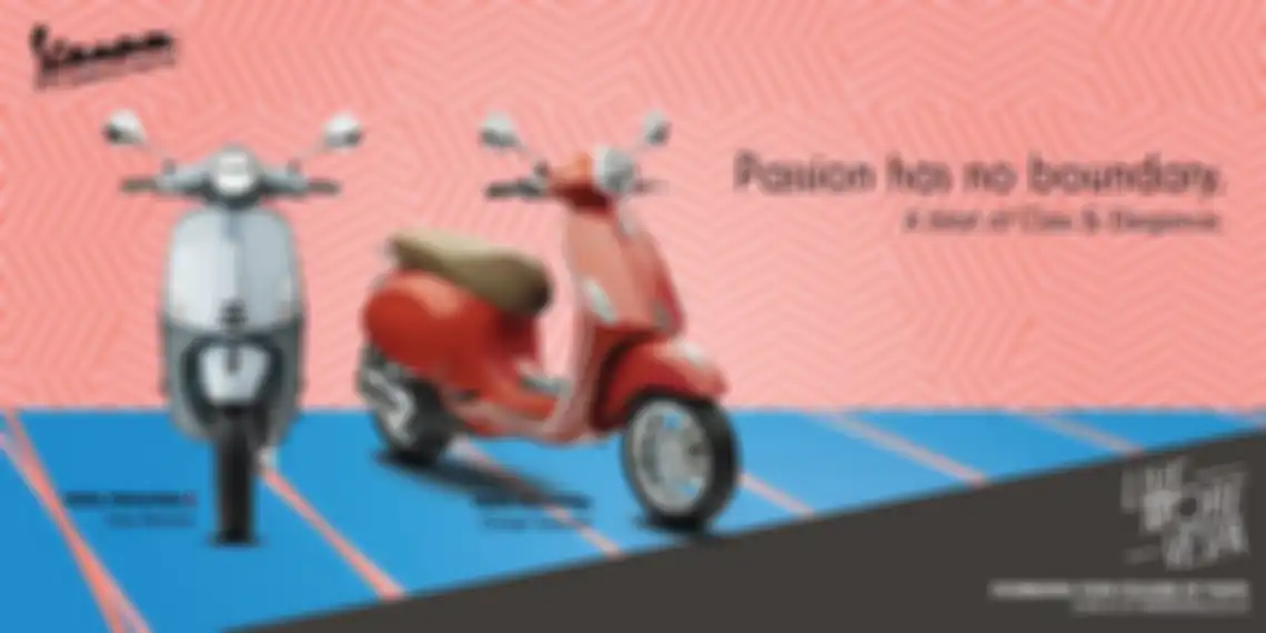 Vespa Primavera Orange Tramonto Glossy & Primavera S Grey Delicato Glossy