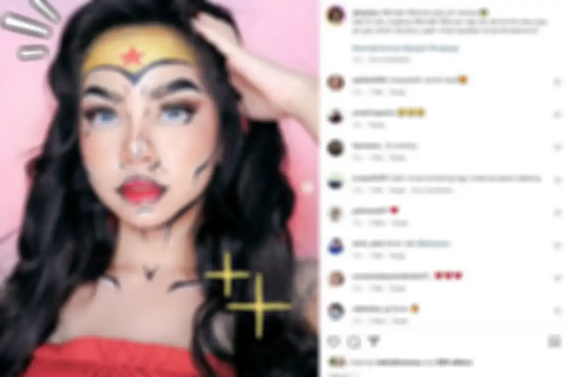 hasil face painting Qheyla Valendro