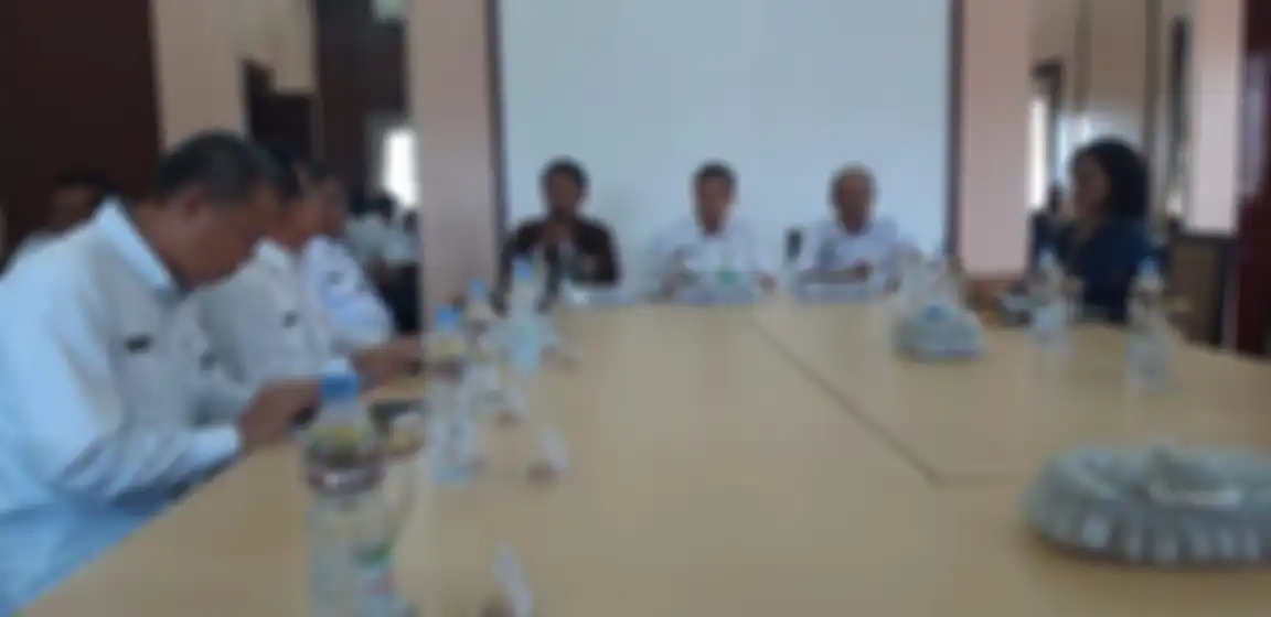 Suasana rapat pemerintah Kabupaten Katingan dan WWF