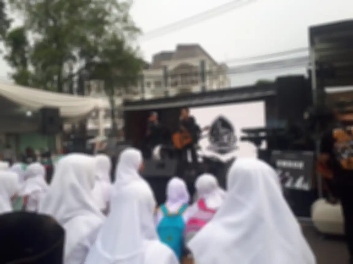 Bikers juga disuguhkan hiburan musik di acara 1st Anniversary Bikers Dakwwah