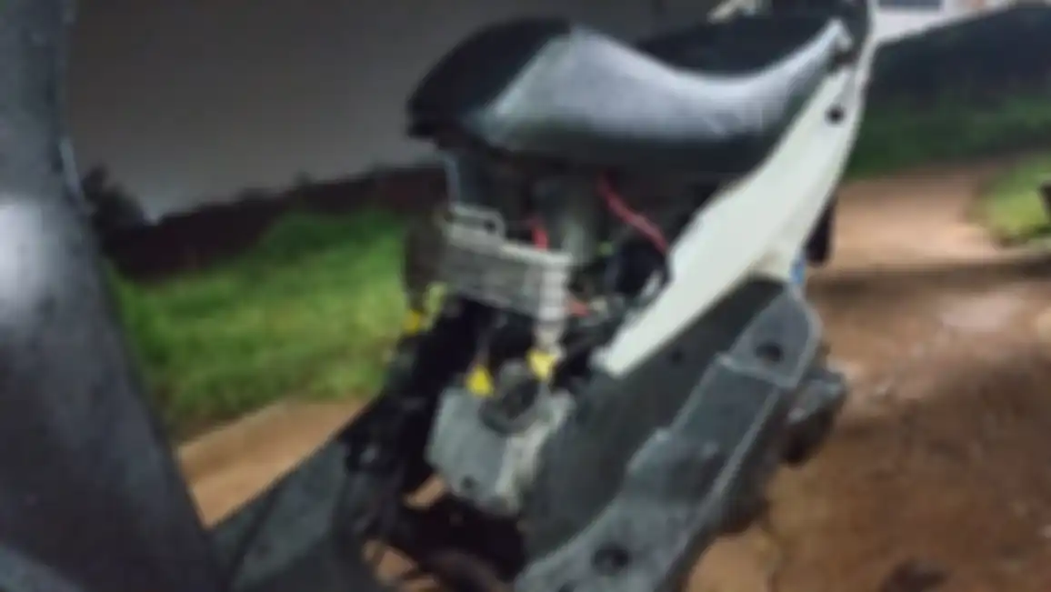 Mesin Yamaha Mio karburator dirubah jadi injeksi, sudah dilengkapi dengan oil cooler.