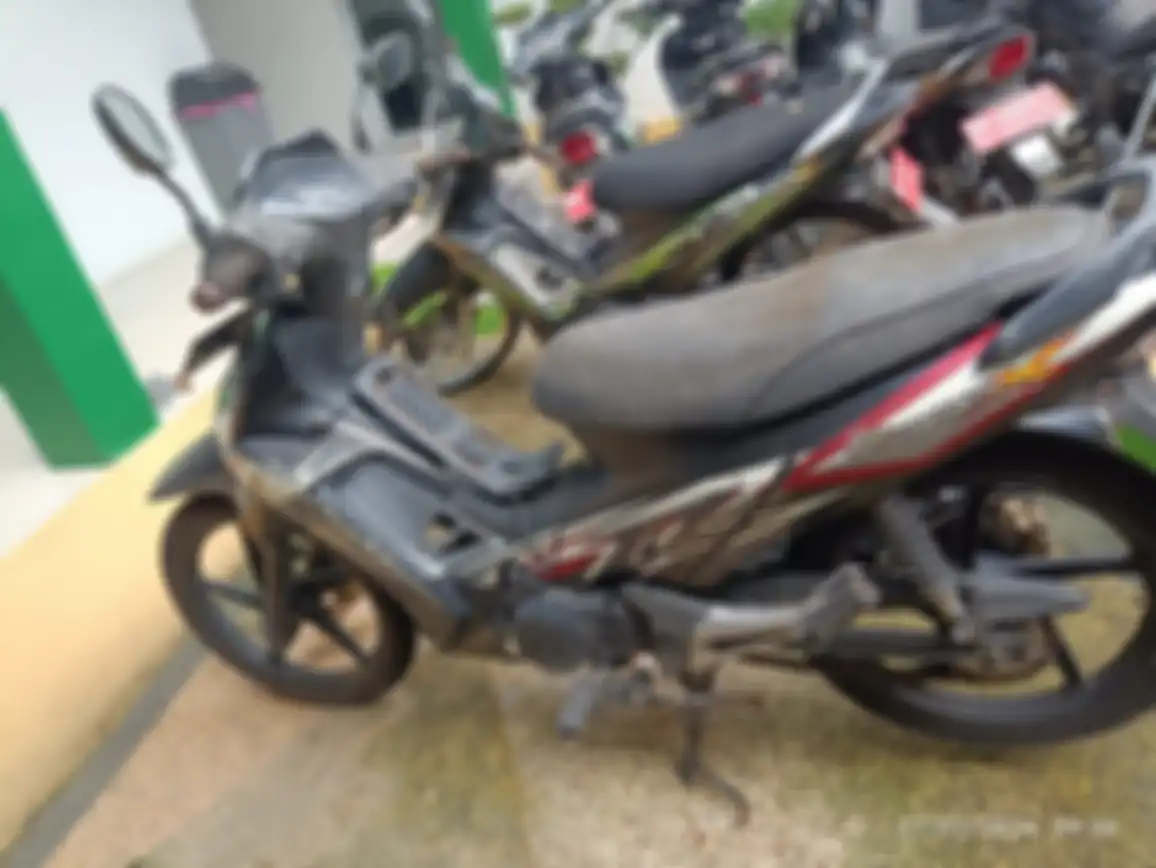 Kondisi motor murah Honda Supra X 125 yang dilelang Rp 850 ribu.