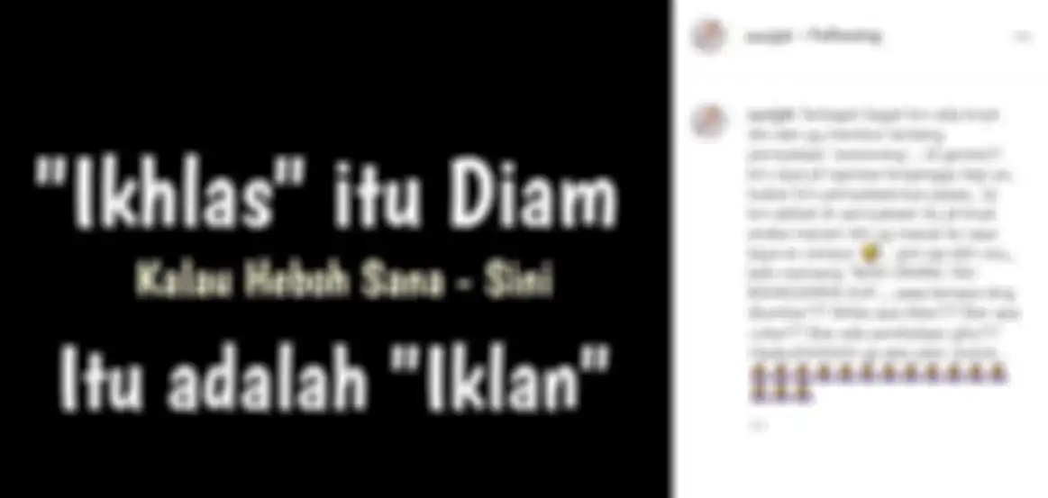 Unggahan Suci yang dianggap menyindir Umi Pipik