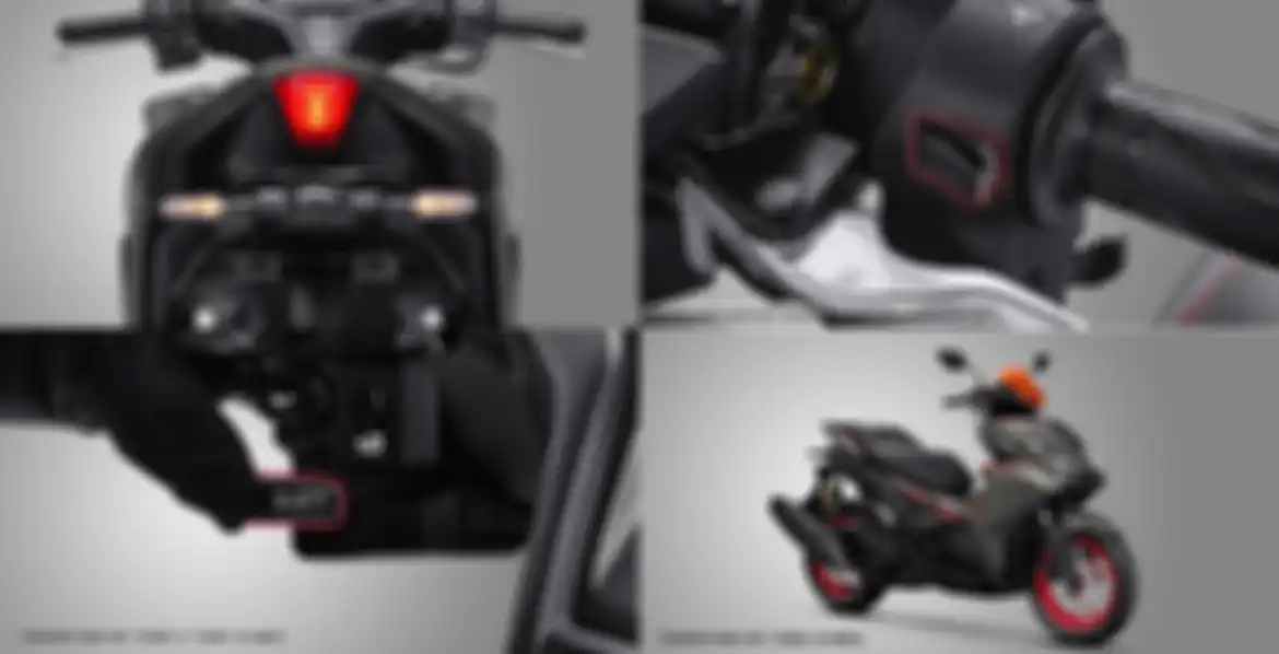 Beberapa fitur di motor baru Yamaha Aerox Alpha 'Turbo'.