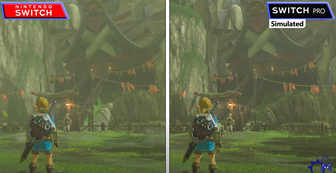 Perbandingan grafik game Nintendo Switch Pro dan Nintendo Switch