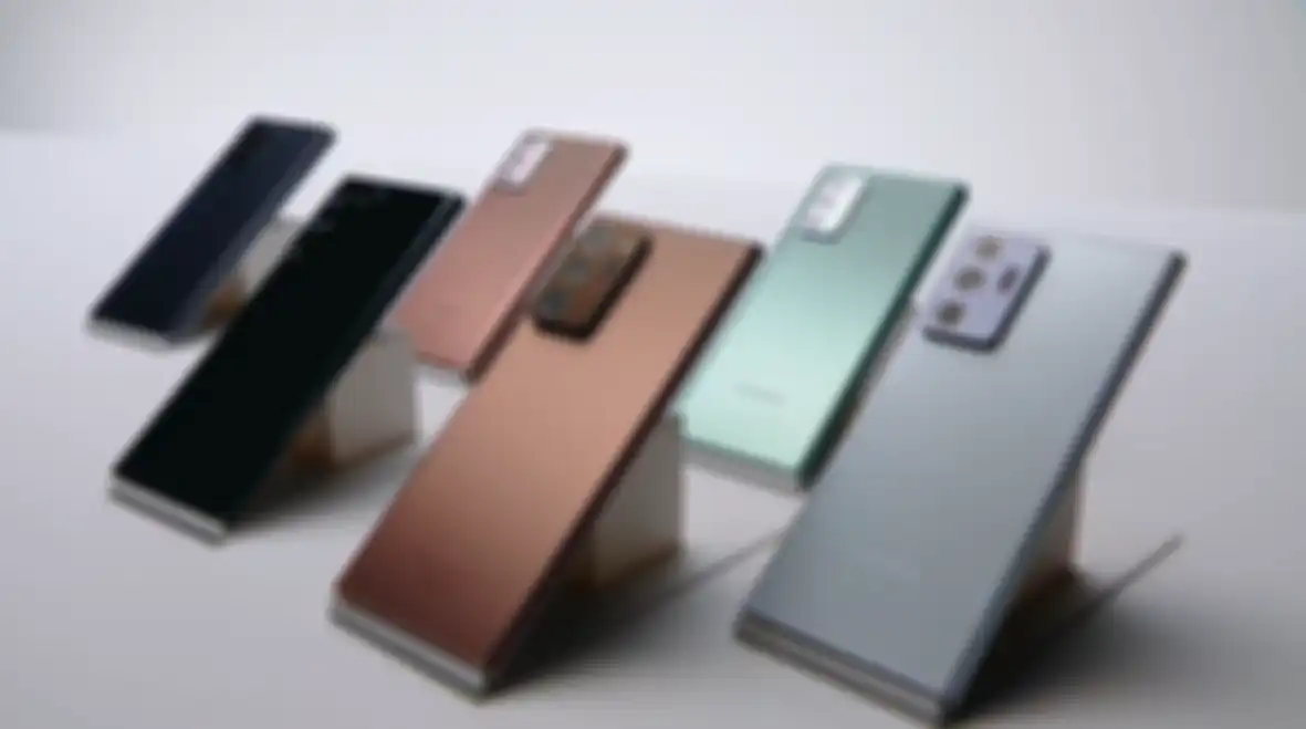 Jejeran perangkat Galaxy Note 20 Series.
