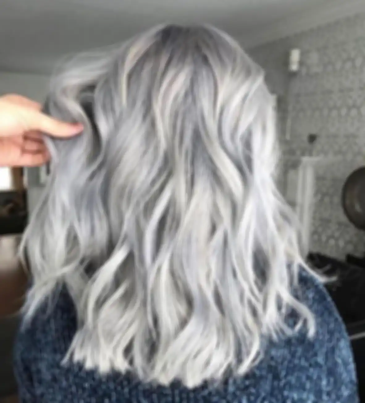 warna rambut silver
