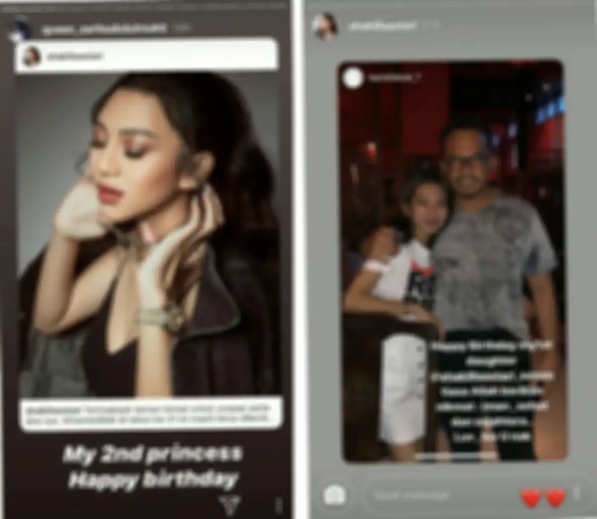 Ucapan Sarita dan Harris untuk Shakilla Astari
