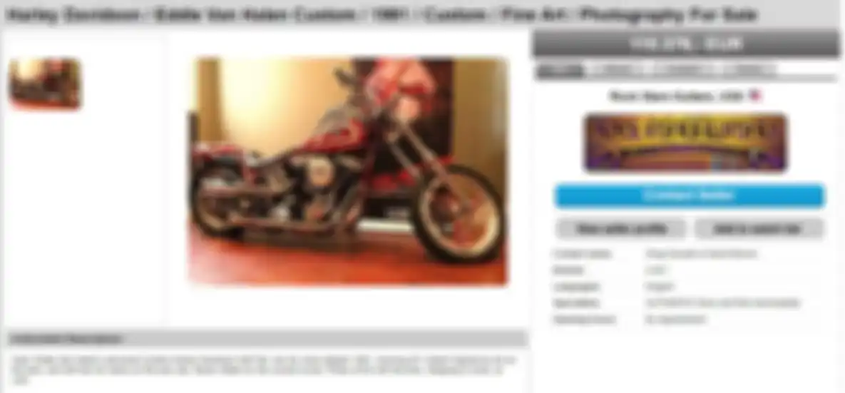 Harley-Davidson Softail tahun 1991 custom milik Eddie Van Halen laku dengan harga Rp 1,9 miliar