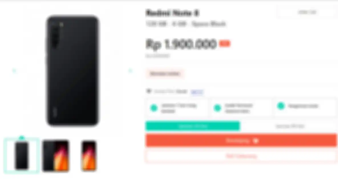 Harga HP Second Redmi Note 8 6/128GB di bulan Maret 2023 di situs Jagofon.com.