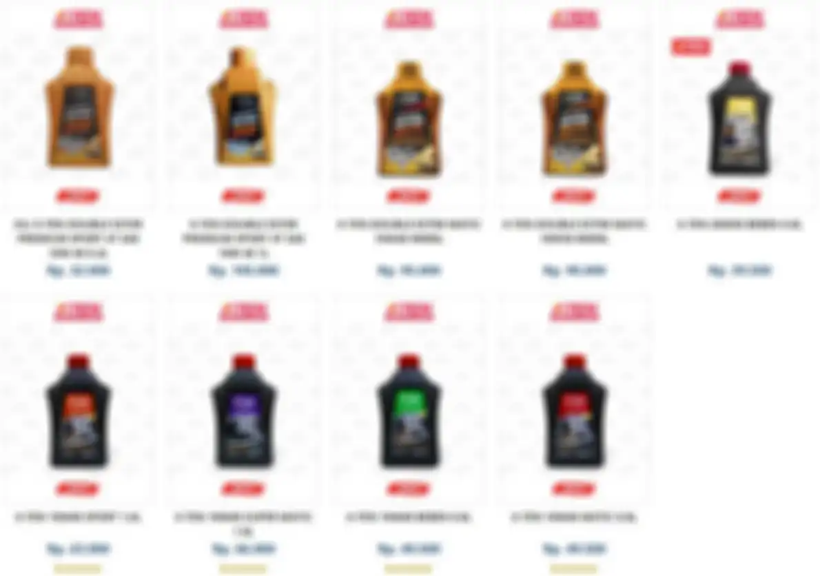 Daftar harga oli mesin motor X-Ten.