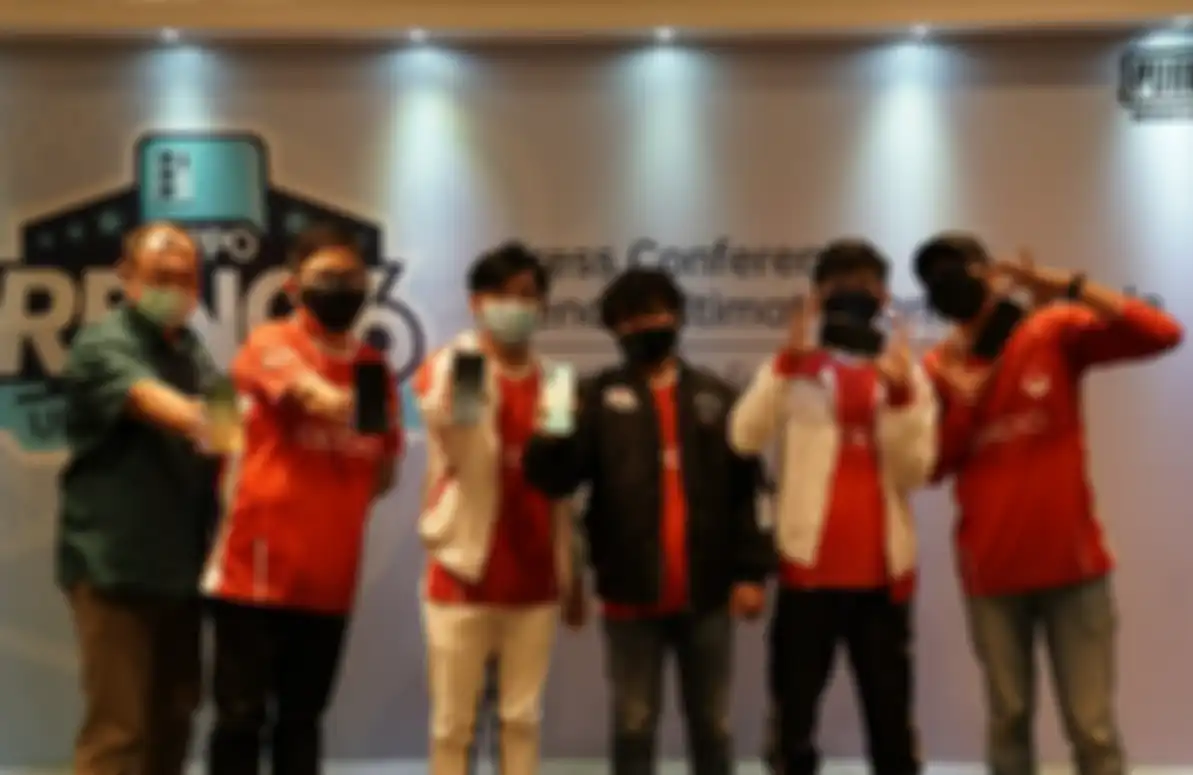 Suasana Press Conference Oppo Reno6 Ultimate Gaming Battle, Minggu (26/9) di kawasan Jakarta Barat.
