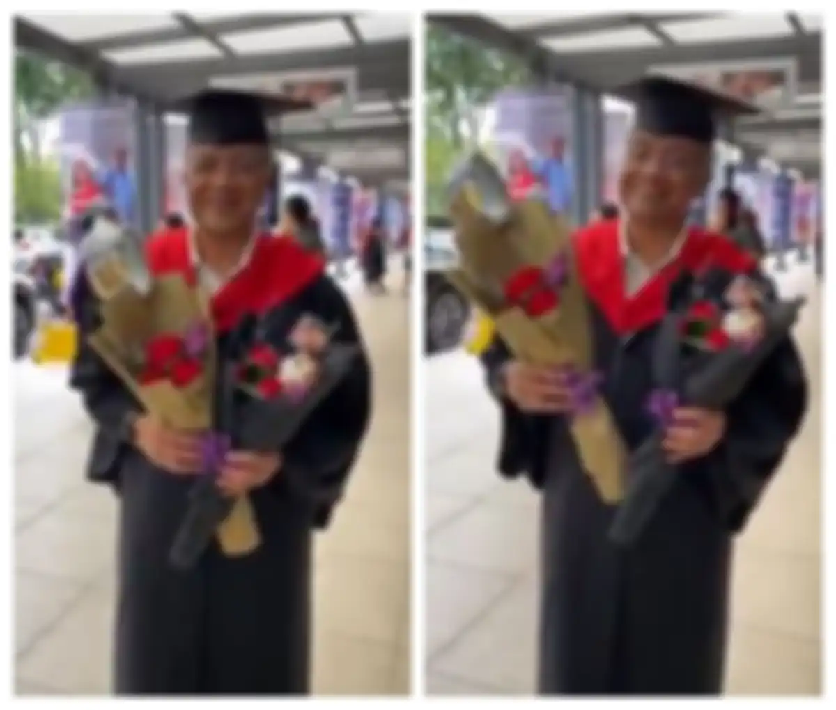 Hadiri Wisuda Anaknya, Sang Ayah yang Tak Pernah Merasakan Diwisuda Ingin Coba Baju Toga Milik Anaknya: Apa Boleh Saya Mencobanya, Ayah Belum Pernah Pakai, Netizen: Toga Keberhasilan Orangtua
