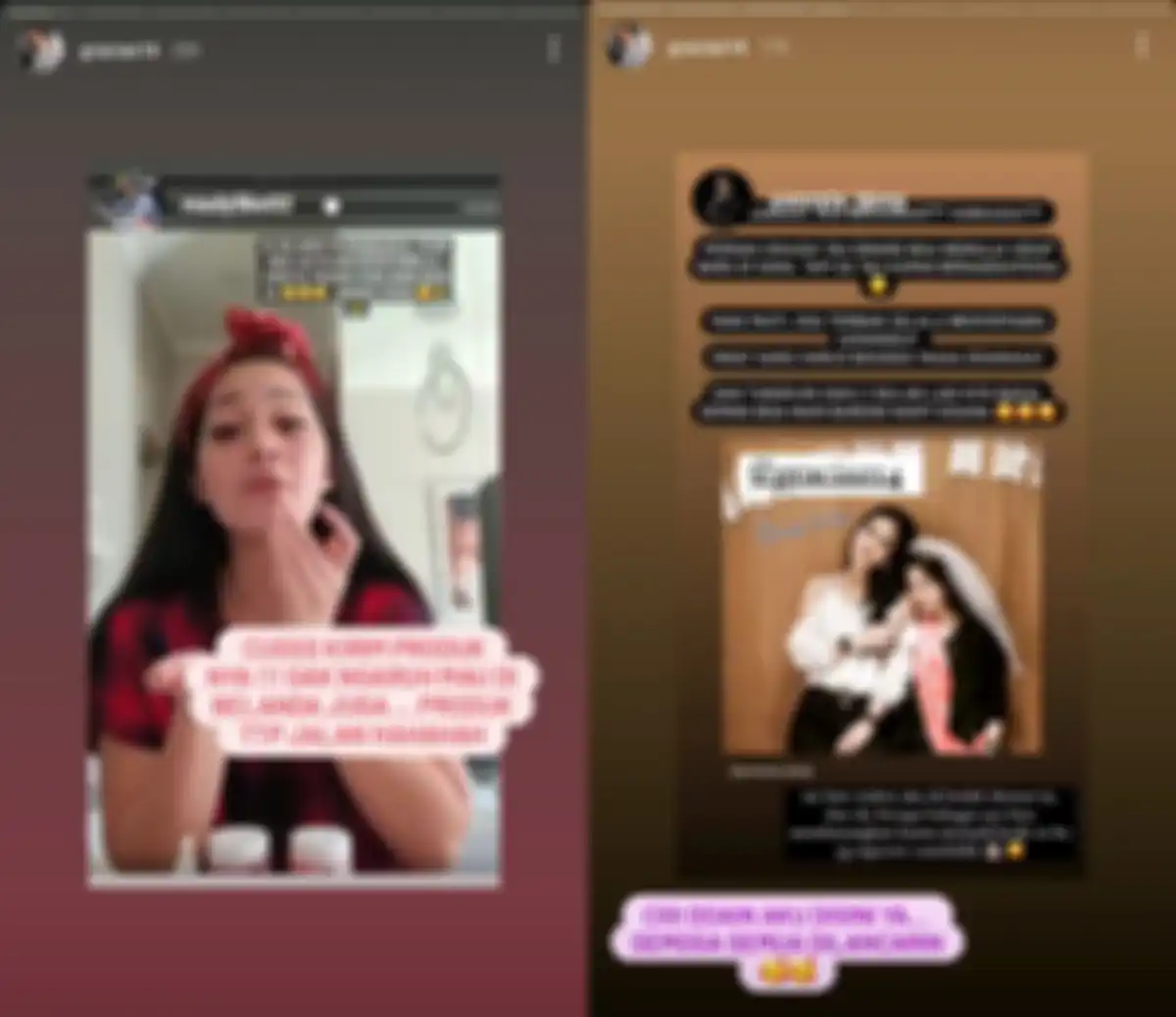 Postingan instastory Gracia Indry pamit ke Belanda
