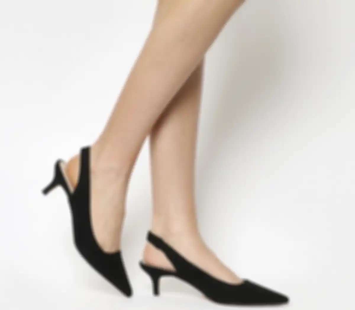 Sling back kitten heels