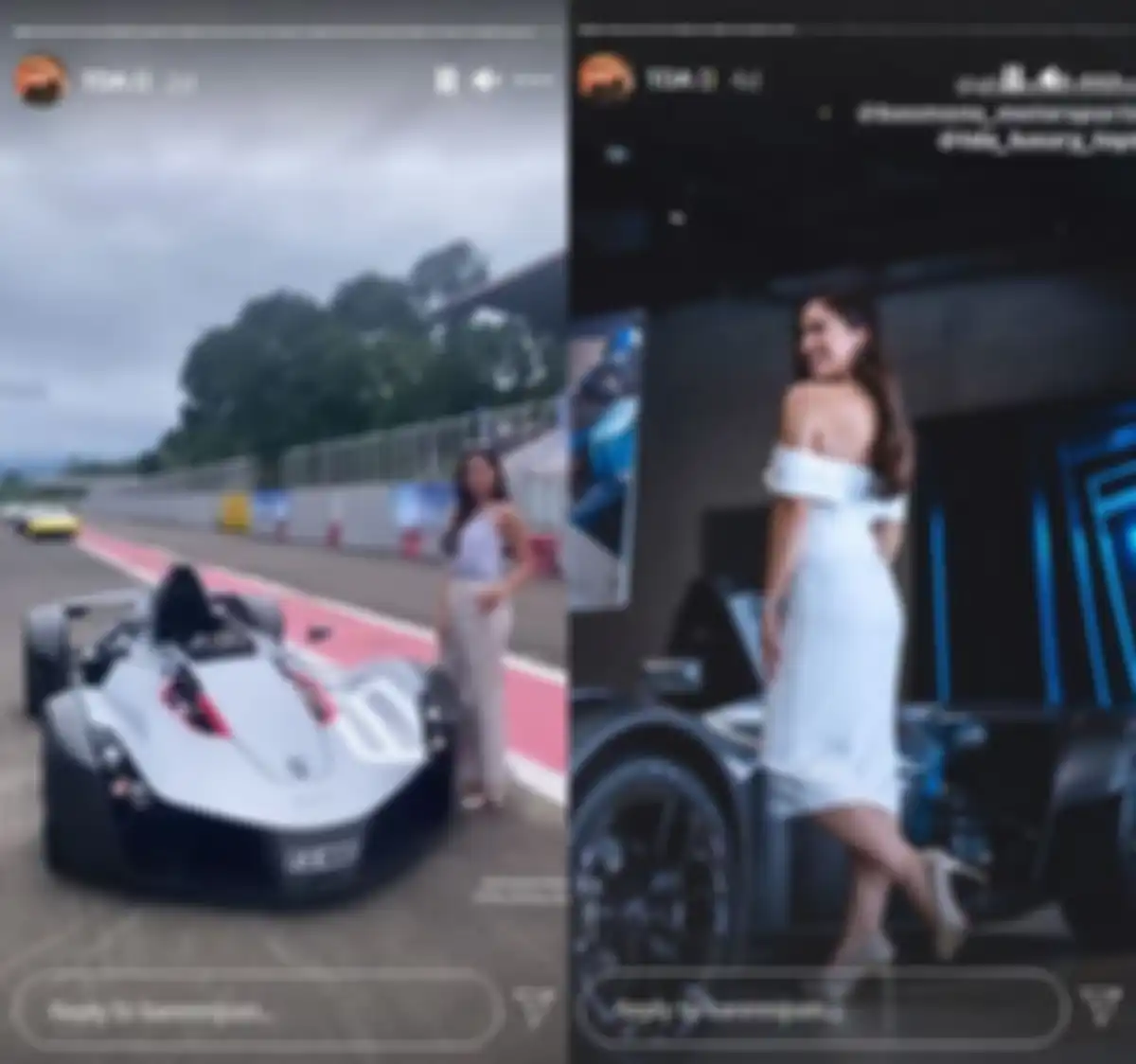 Karen Nijsen saat terlibat acara otomotif
