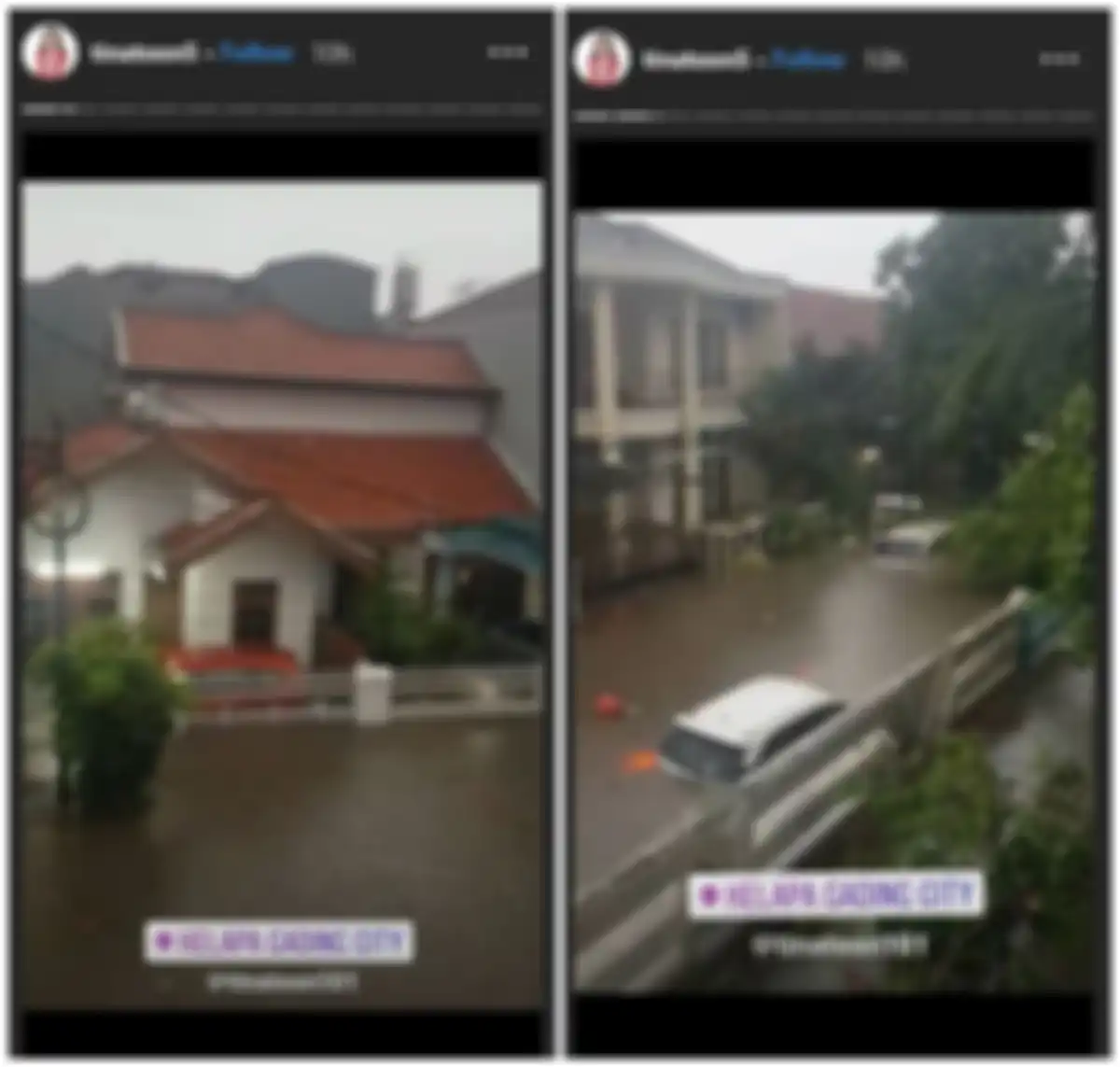 Rumah Tina Toon yang terendam banjir