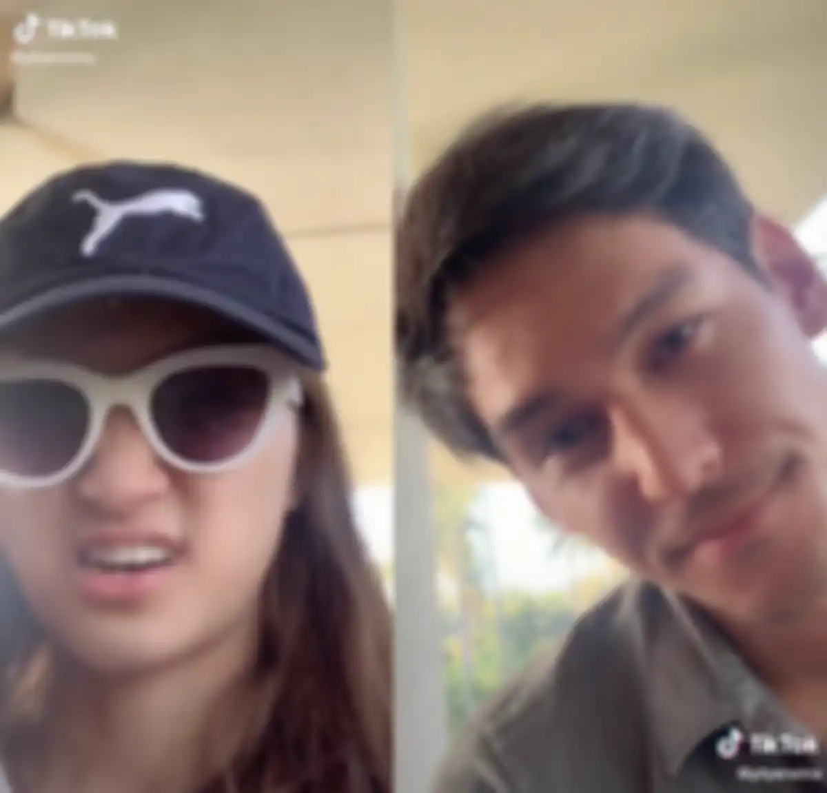 Putty Erwina dan Richard Kyle saat membuat video tiktok bersama