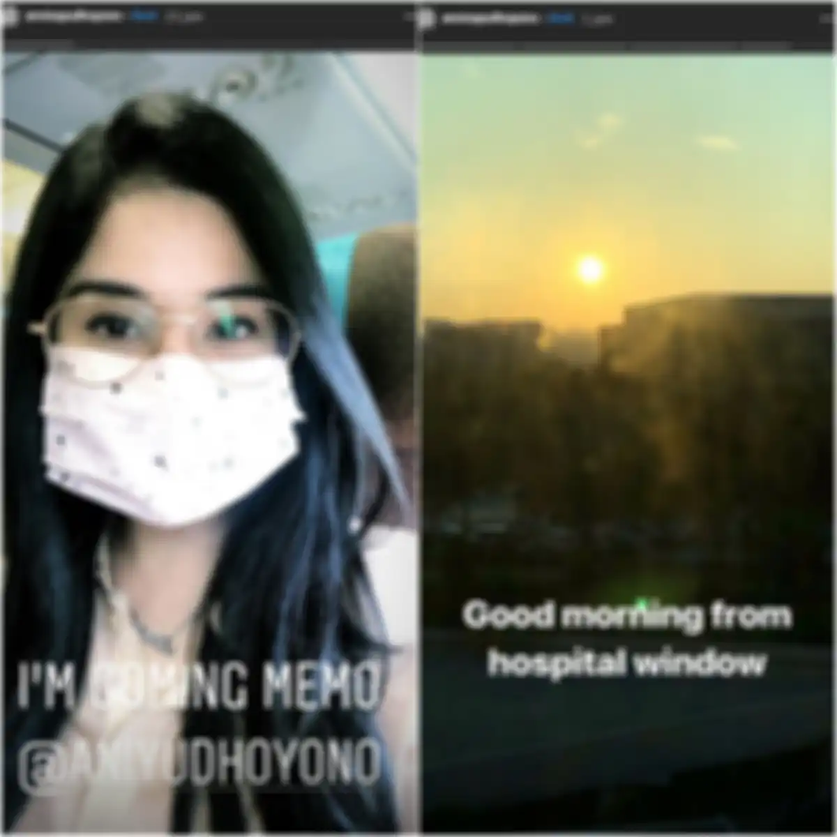 Annisa Pohan menamani sang ibu mertua di rumah sakit Singapura