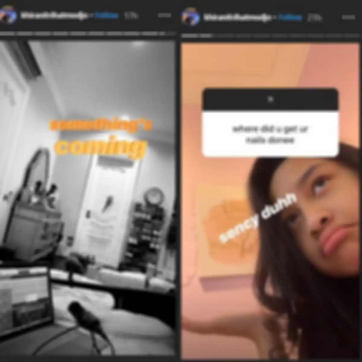tampilan kamar Khirani Trihatmodjo, Putri Mayangsari di Insta story Khirani