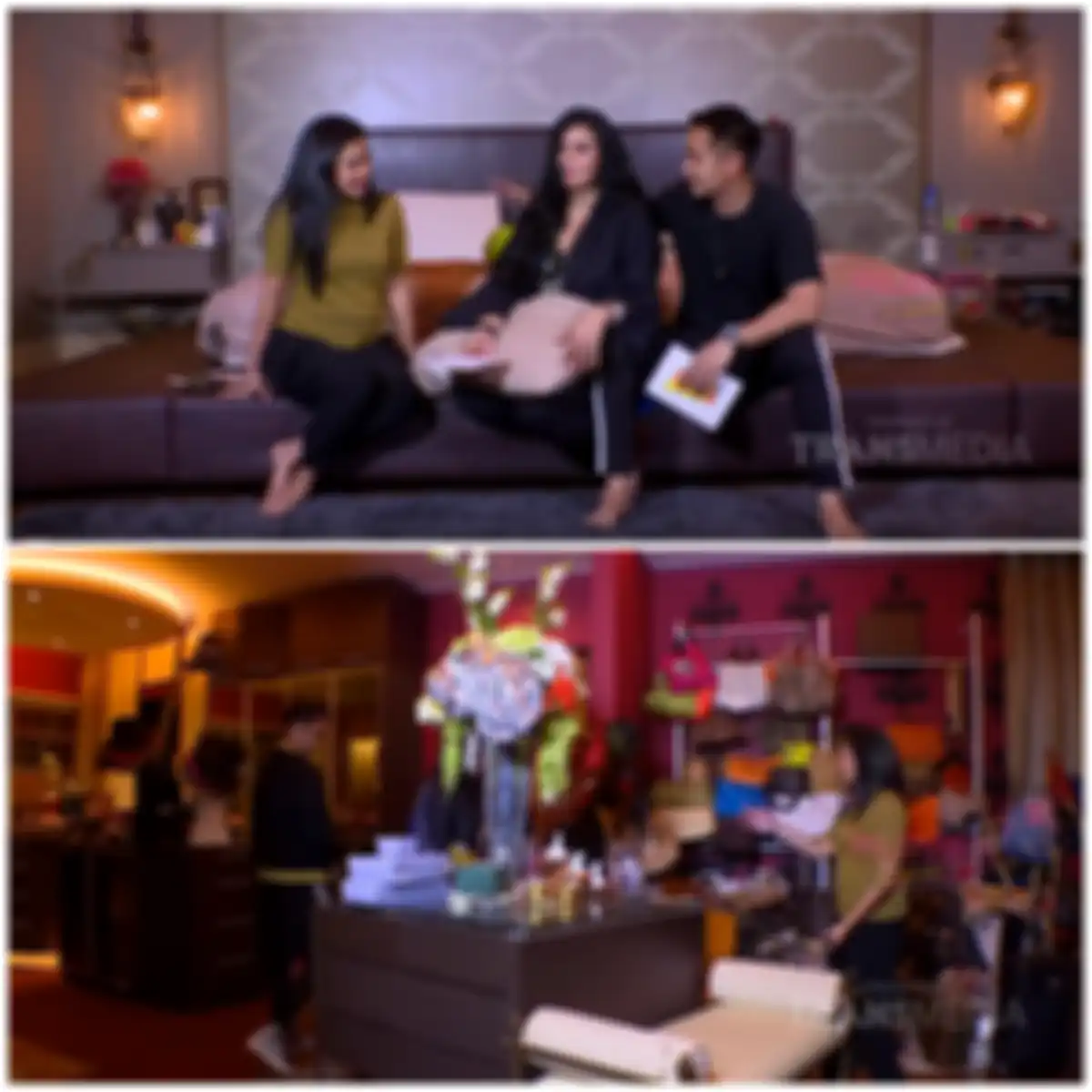 Kamar Jennifer Jill (atas), walking closet (bawah)