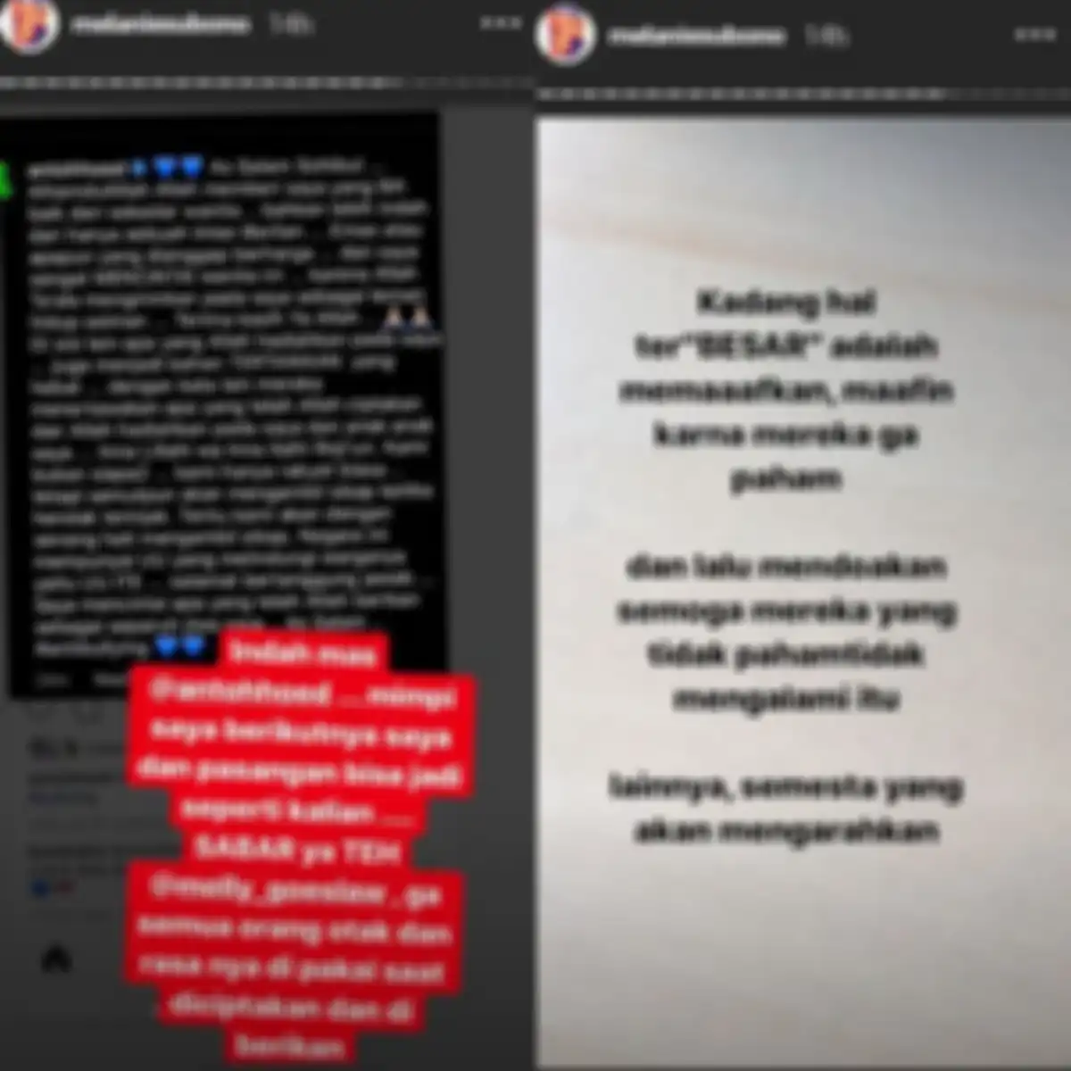 Dukungan Melanie Subono untuk Melly Goeslaw.