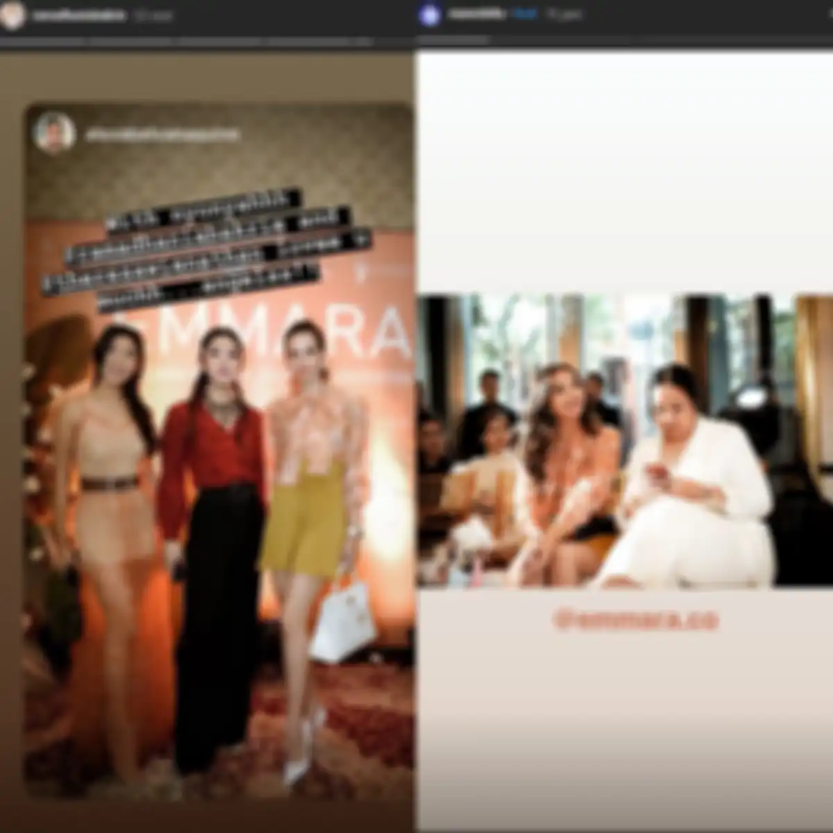 Nia Ramadhani dan Manohara hadiri acara yang sama
