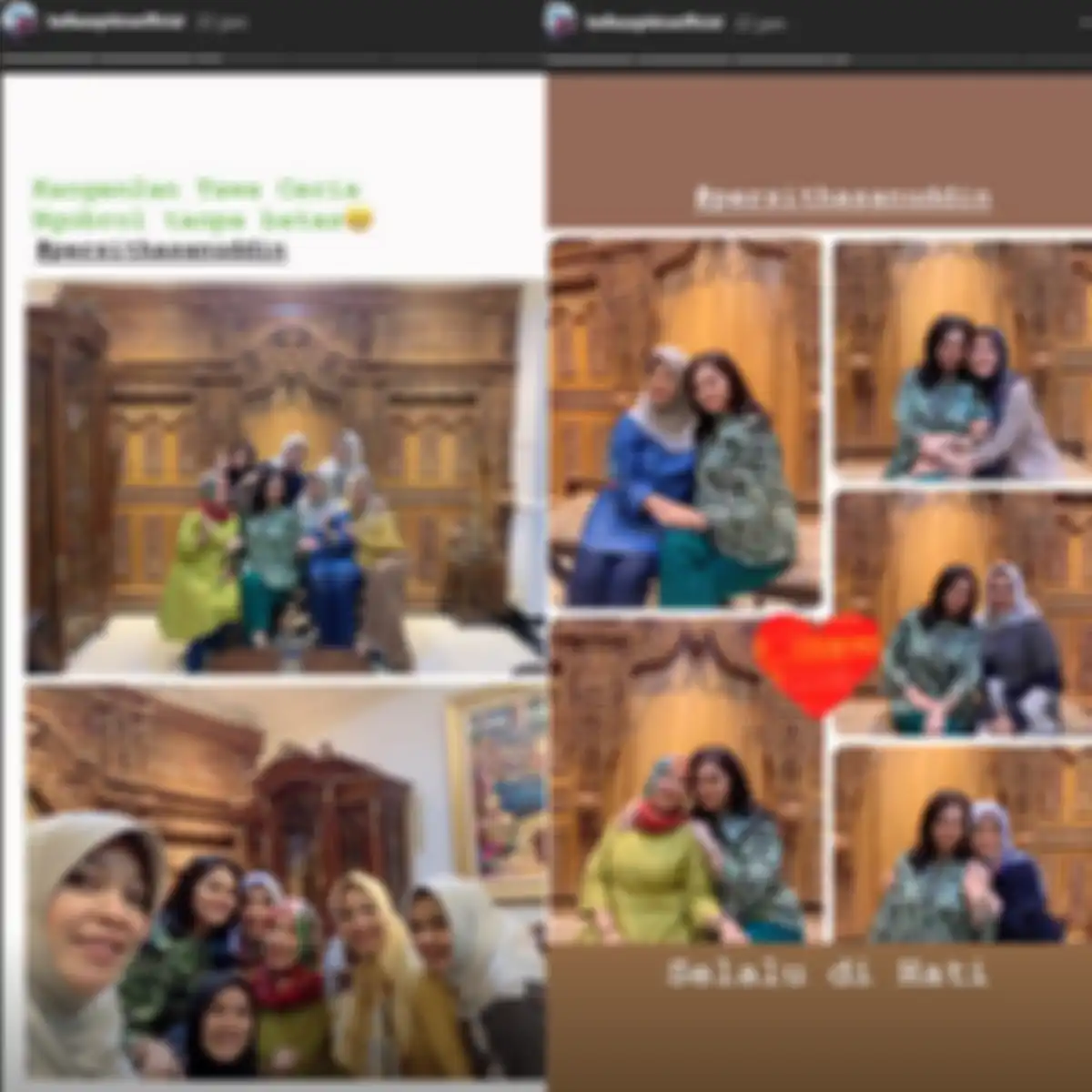 Bella Saphira kangen-kangenan dengan ibu-ibu persit
