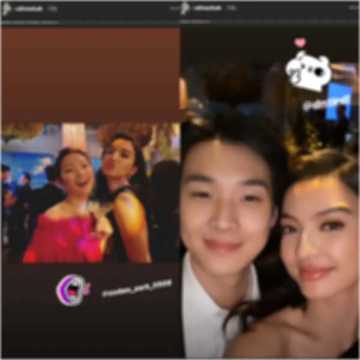 Raline Shah dengan para pemain Parasite