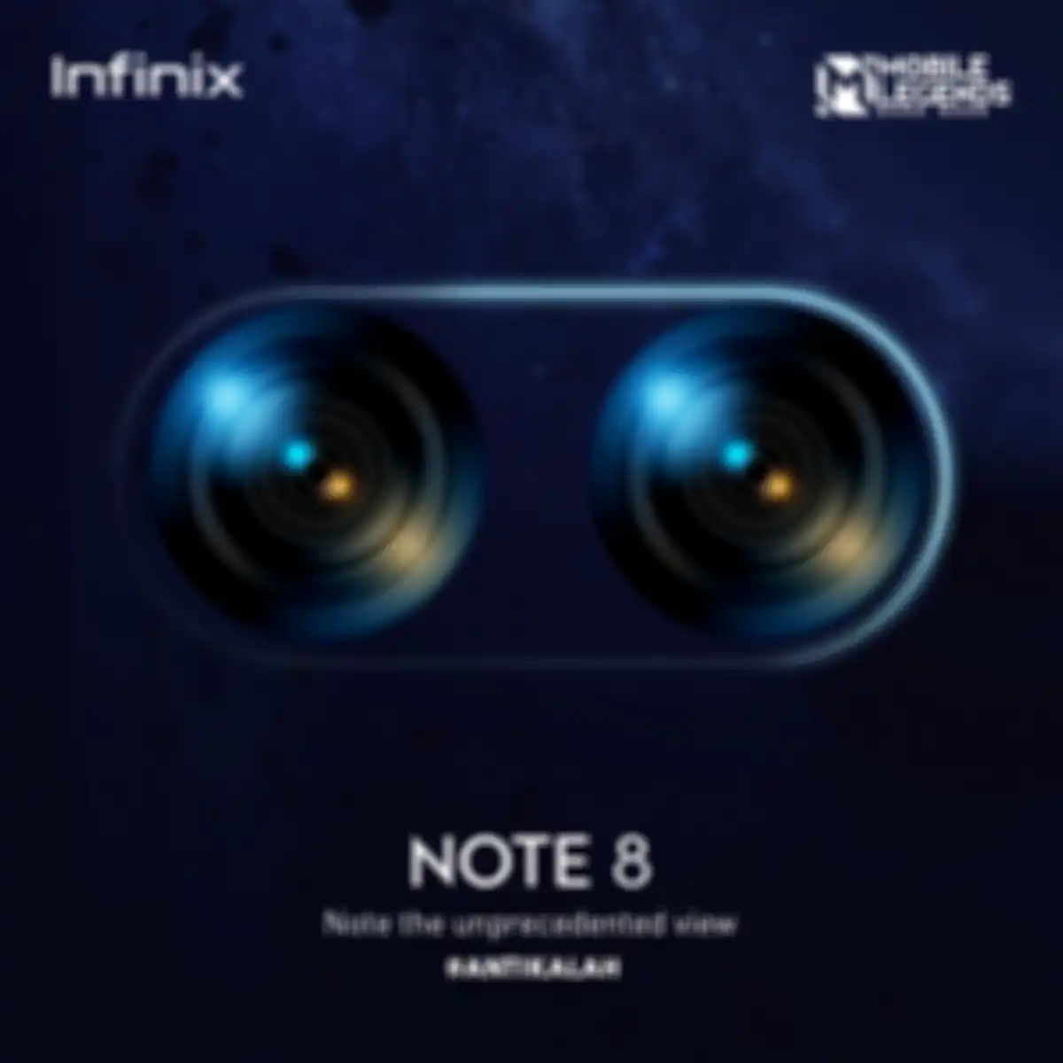 Teaser Infinix Note 8, modul kamera selfie.