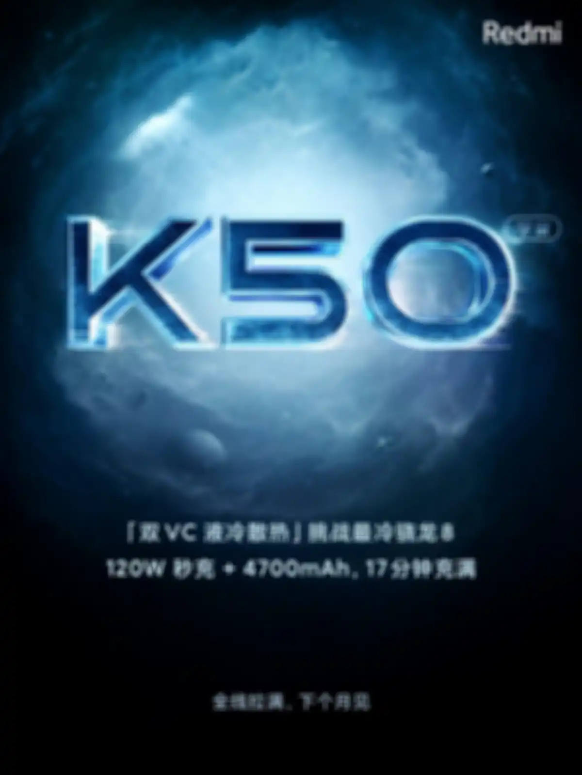 Poster peluncuran Xiaomi Redmi K50 Series