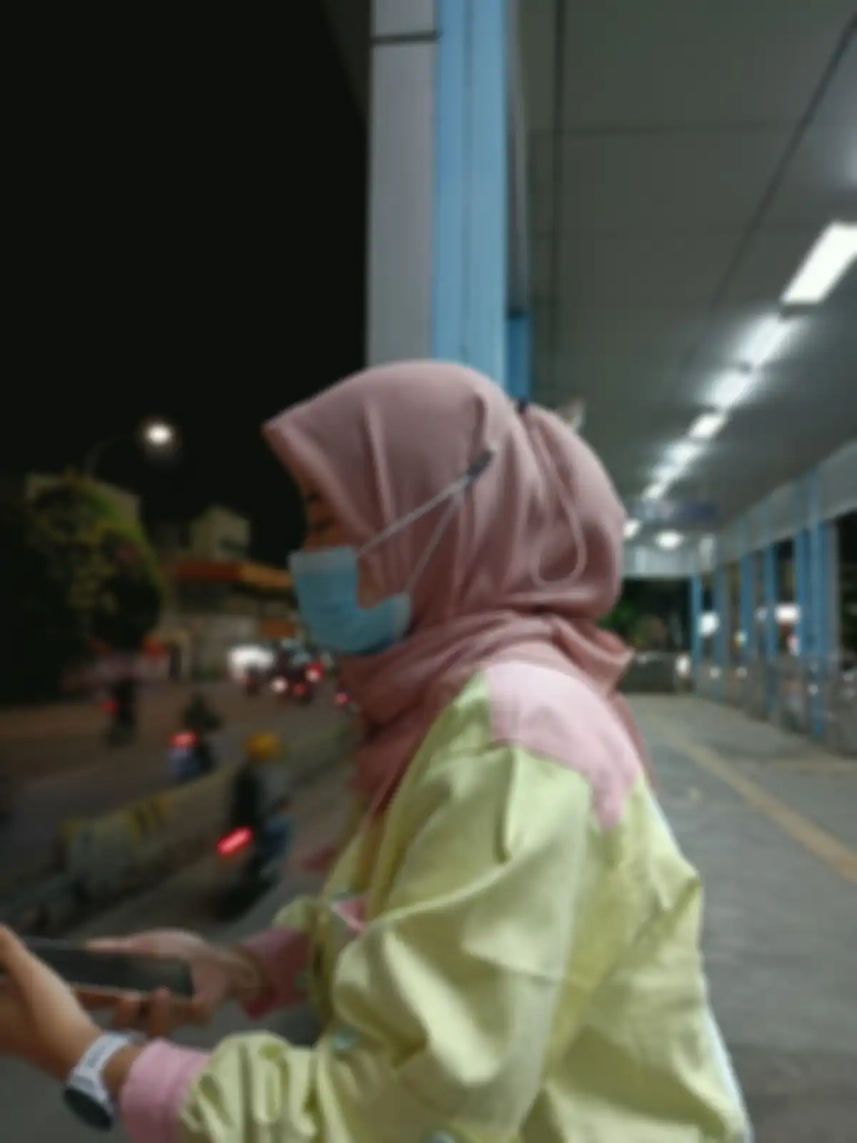 Hasil kamera potrait di Sharp Aquos V6 5G.