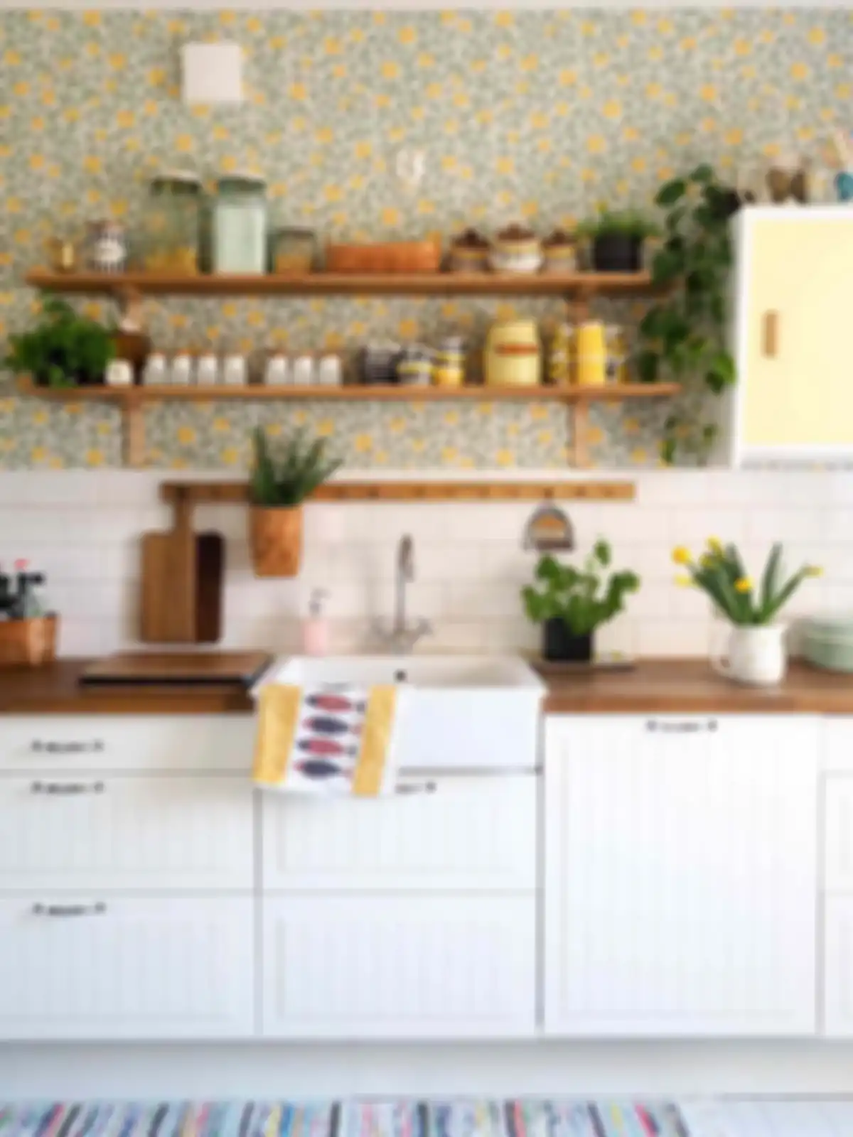 wallpaper di dapur minimalis