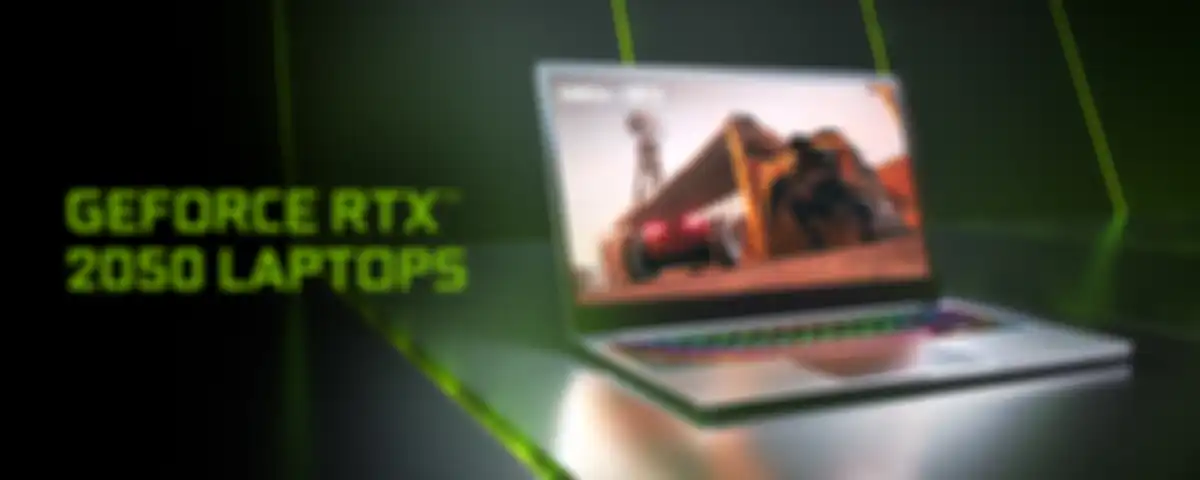 Ilustrasi laptop gaming dengan RTX 2050