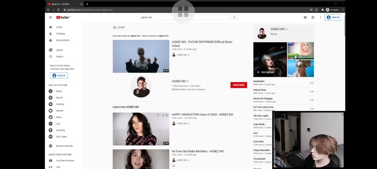 Jae 'DAY6' lihat video Agnez Mo