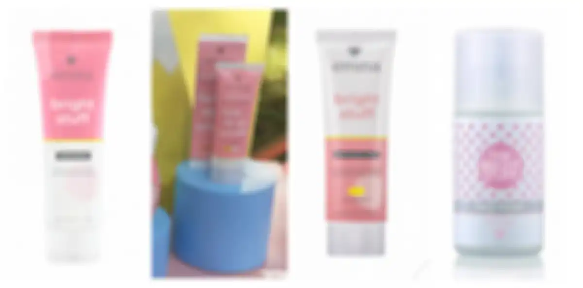 Rangkaian Emina Bright Stuff (dari ki-ka), Face Wash, Tone Up Cream, Moisturizing Cream, Face Toner.