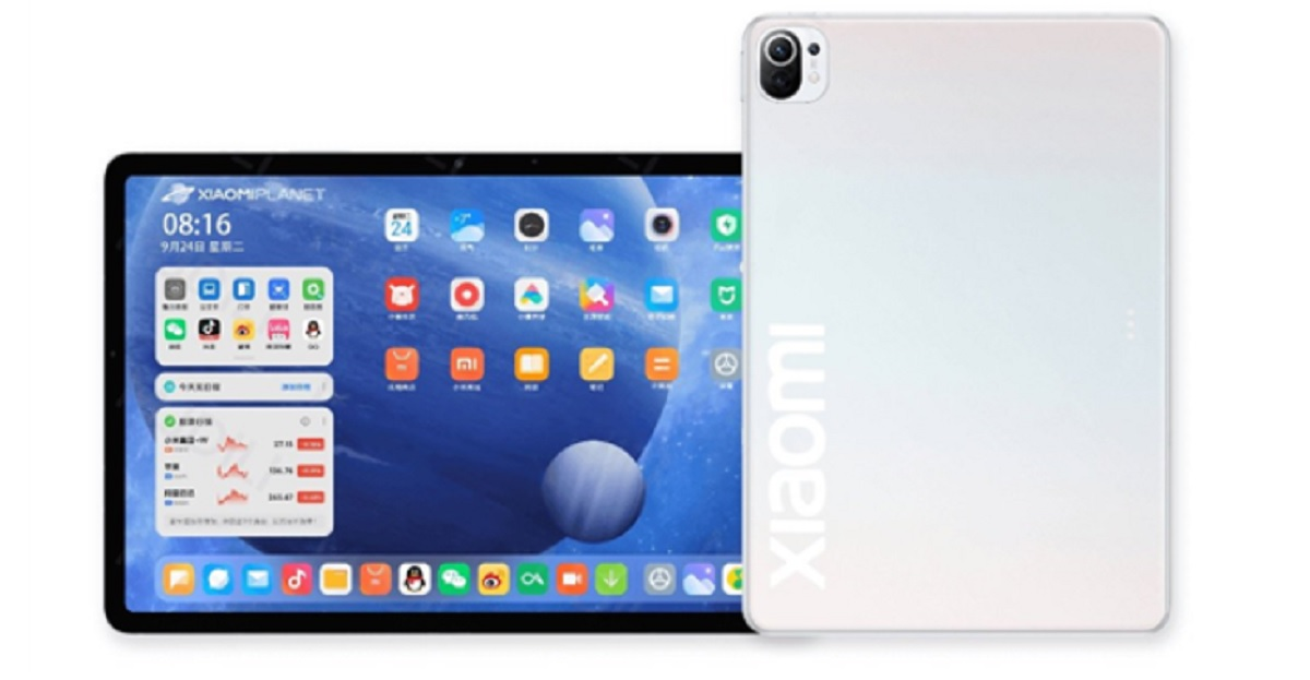 Dugaan desain Xiaomi Mi Pad 5 yang memiliki layar 2K.