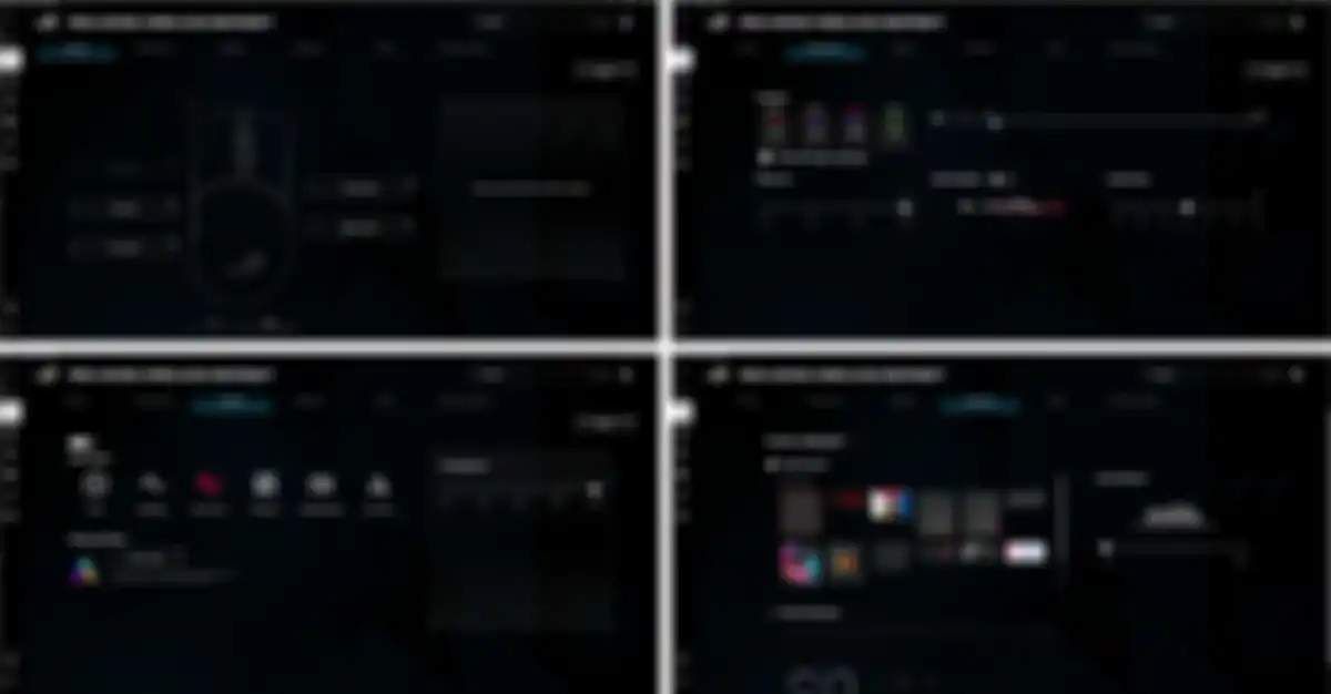 Menu pengaturan armory crate ASUS ROG Keris Aimpoint yang bisa mengatur fungsdi tombol, sensitivitas, Lampu RGB, dan kalibrasi dengan mousepad