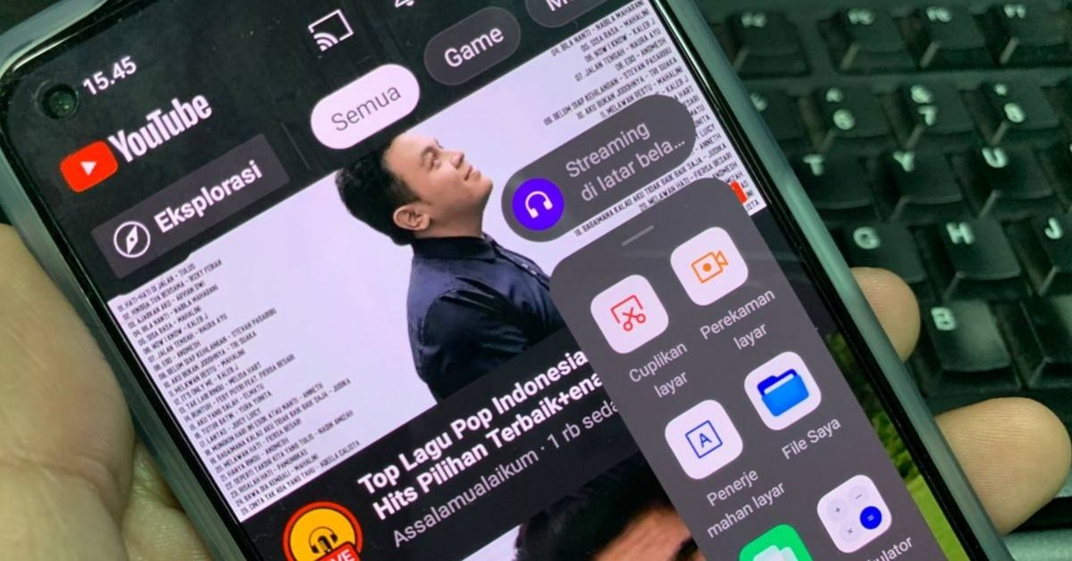 Fitur tampilan di latar belakang OPPO Reno7 Z 5G