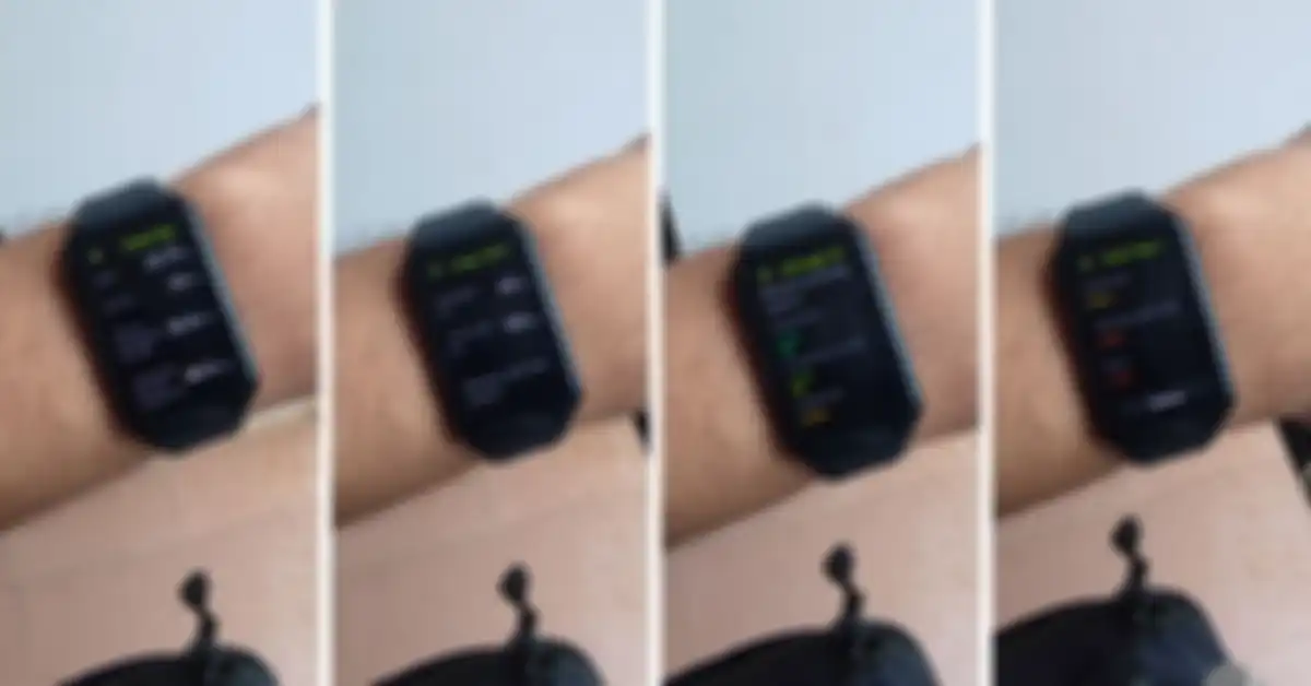 Tampilan OPPO Watch Free Pasca olahraga