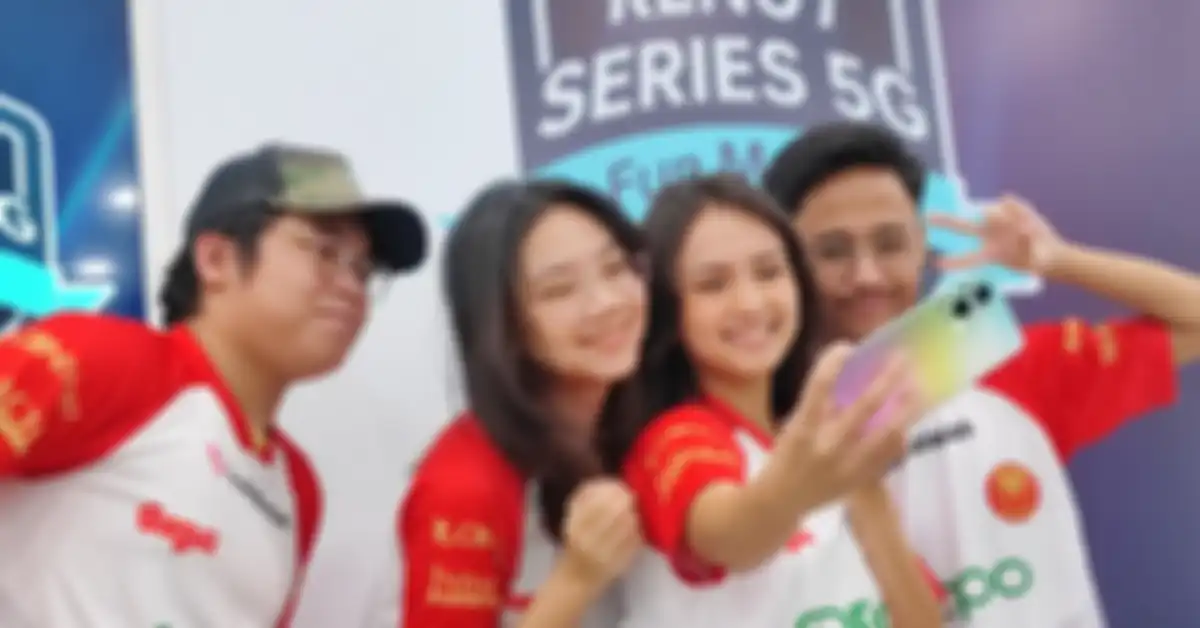 Para anggota Bigetron yang ikut dalam acara OPPO Reno7 series 5G Fun Match 