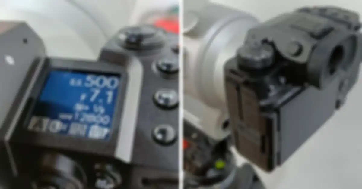 Dial putar dan layar monocromatic di Fujifilm X-H2s