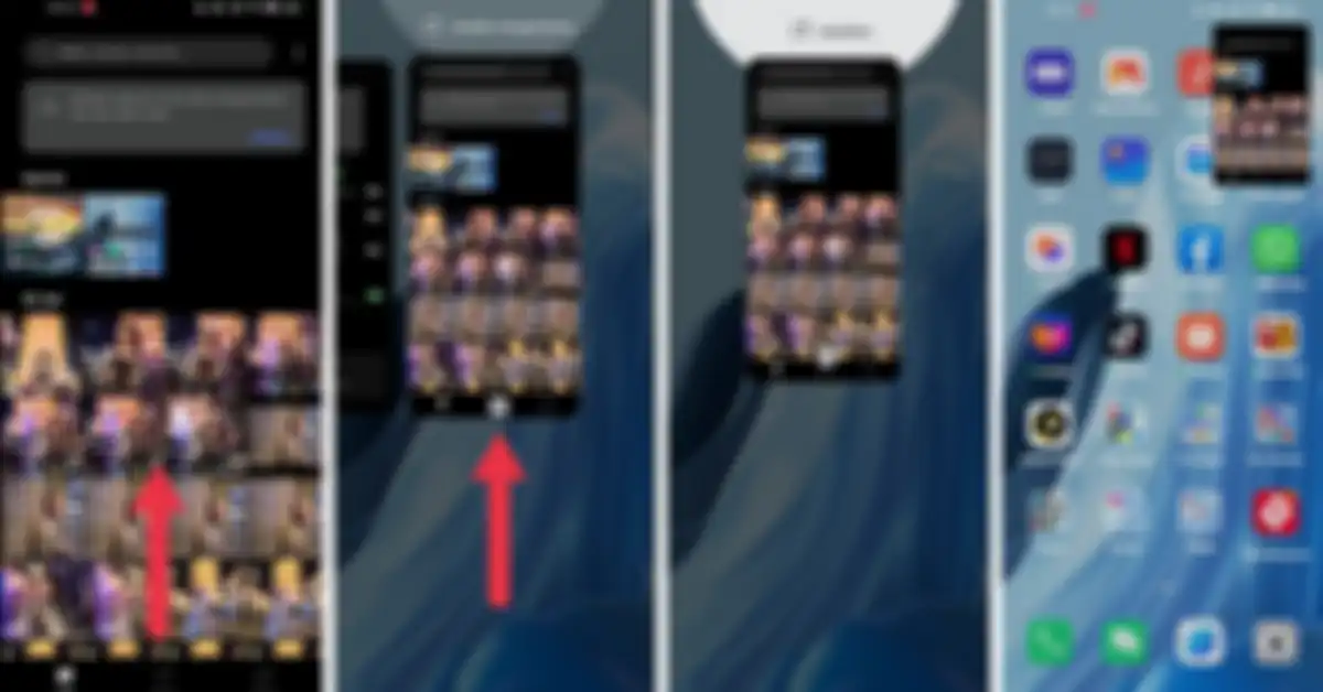 cara mengakses flexible window menggunakan gesture di OPPO Reno7 Z 5G