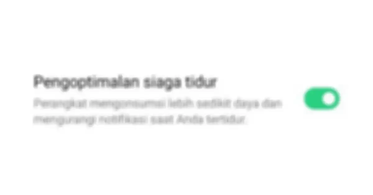 Fitur pengoptimalan siaga tidur di OPPO A16k