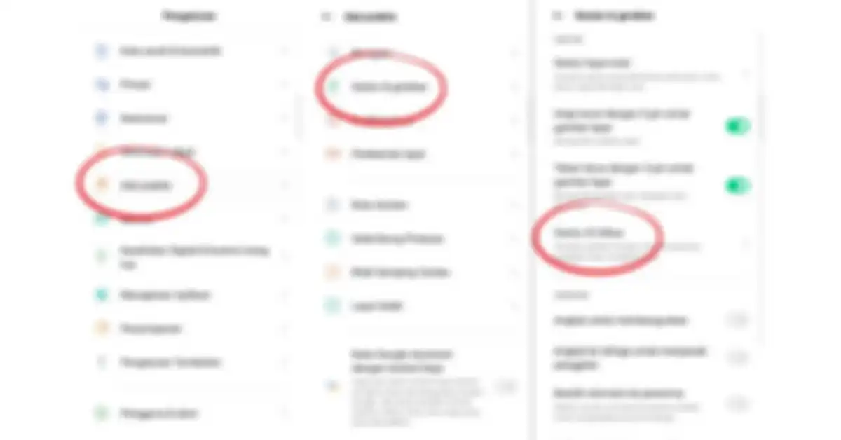 Cara mengakses menu air gesture di OPPO A96