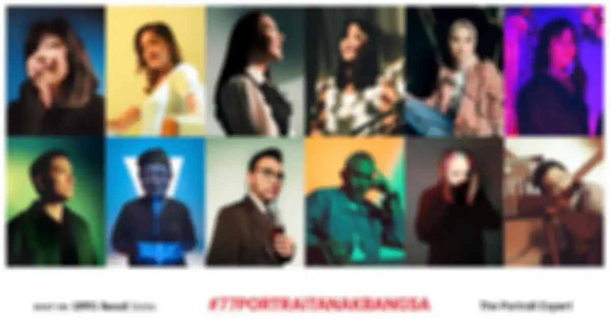 Kampanye 77portraitanakbangsa sebagai sambutan hari kemerdekaan republik Indonesia ke-77